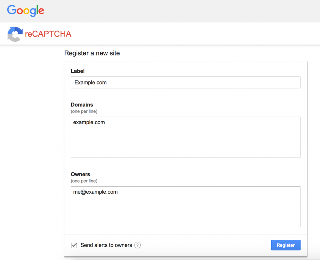 google recaptcha